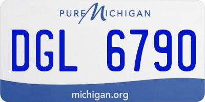 MI license plate DGL6790