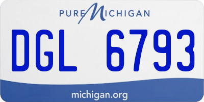 MI license plate DGL6793