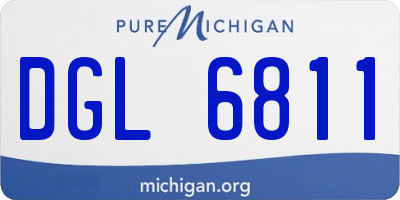 MI license plate DGL6811