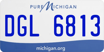 MI license plate DGL6813