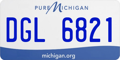 MI license plate DGL6821