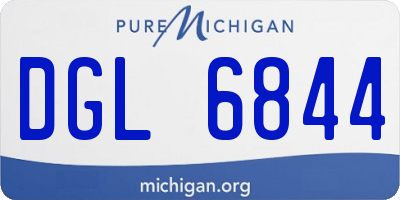 MI license plate DGL6844