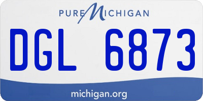 MI license plate DGL6873
