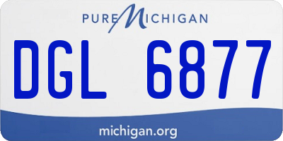 MI license plate DGL6877