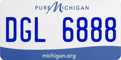 MI license plate DGL6888