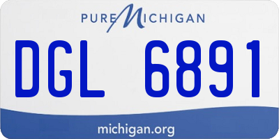 MI license plate DGL6891