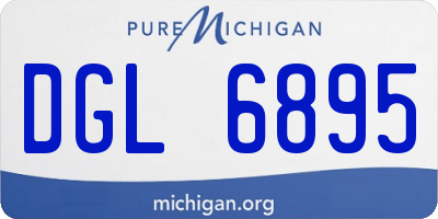 MI license plate DGL6895