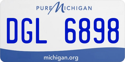 MI license plate DGL6898