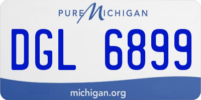 MI license plate DGL6899