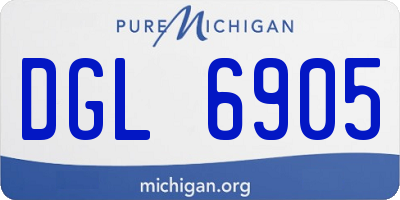 MI license plate DGL6905