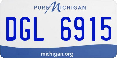 MI license plate DGL6915