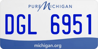 MI license plate DGL6951