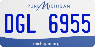 MI license plate DGL6955