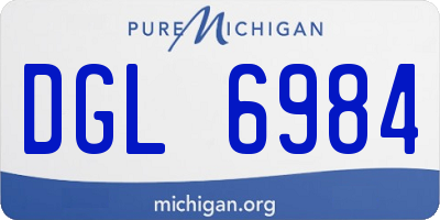 MI license plate DGL6984