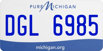 MI license plate DGL6985