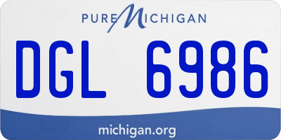 MI license plate DGL6986