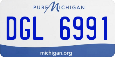 MI license plate DGL6991