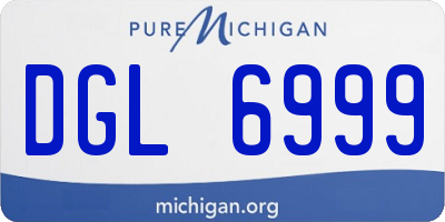 MI license plate DGL6999