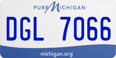 MI license plate DGL7066