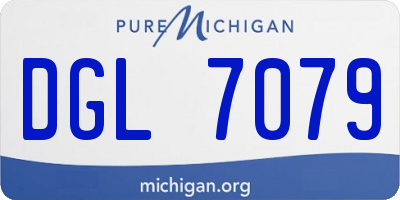 MI license plate DGL7079