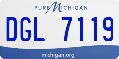 MI license plate DGL7119