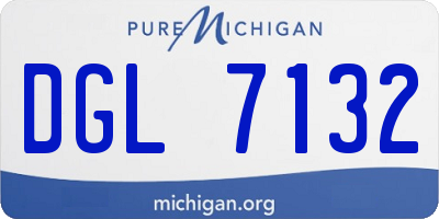 MI license plate DGL7132