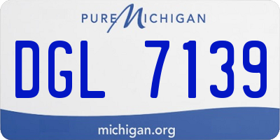 MI license plate DGL7139