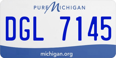 MI license plate DGL7145
