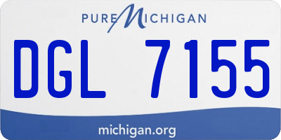 MI license plate DGL7155