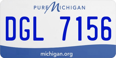 MI license plate DGL7156