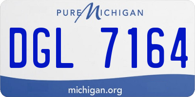 MI license plate DGL7164