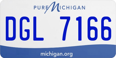 MI license plate DGL7166