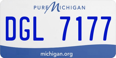MI license plate DGL7177