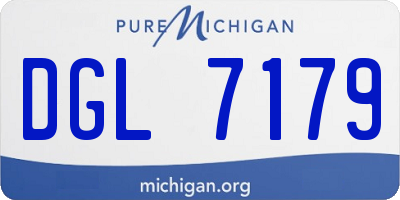 MI license plate DGL7179