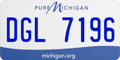 MI license plate DGL7196
