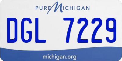 MI license plate DGL7229