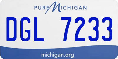 MI license plate DGL7233