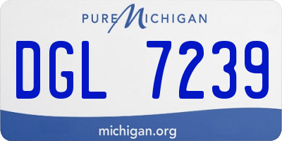 MI license plate DGL7239