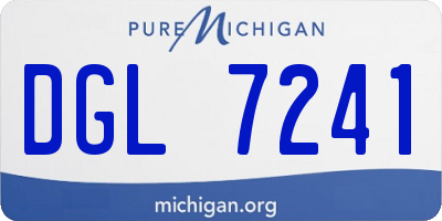 MI license plate DGL7241