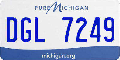 MI license plate DGL7249