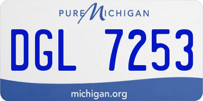 MI license plate DGL7253