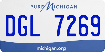 MI license plate DGL7269