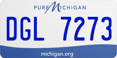 MI license plate DGL7273