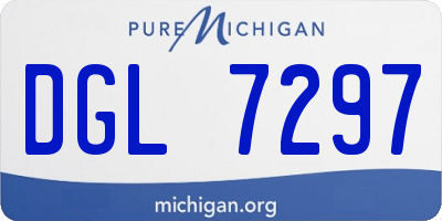 MI license plate DGL7297