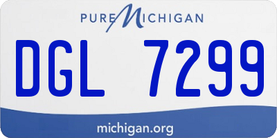 MI license plate DGL7299
