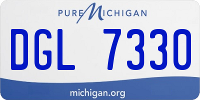 MI license plate DGL7330