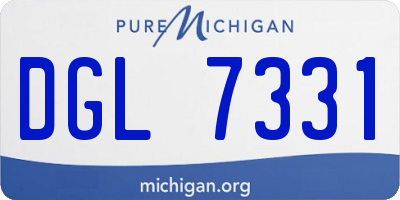 MI license plate DGL7331
