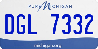 MI license plate DGL7332