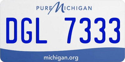 MI license plate DGL7333