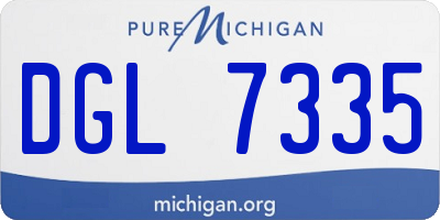 MI license plate DGL7335